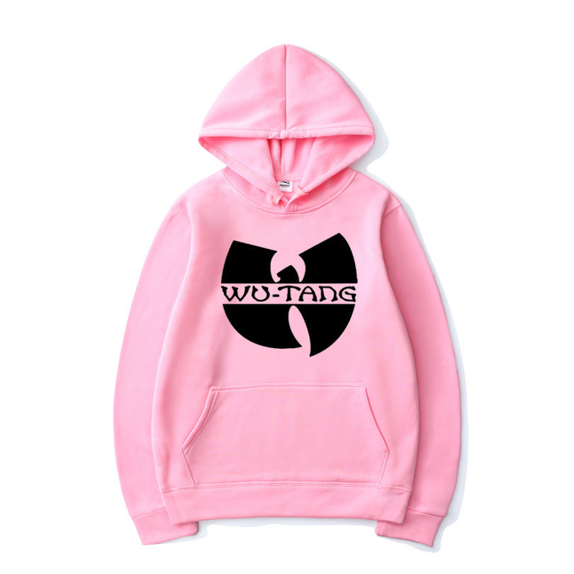 Printed hoodie with hood and long sleeves streetwear