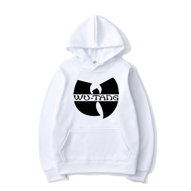 Printed hoodie with hood and long sleeves streetwear