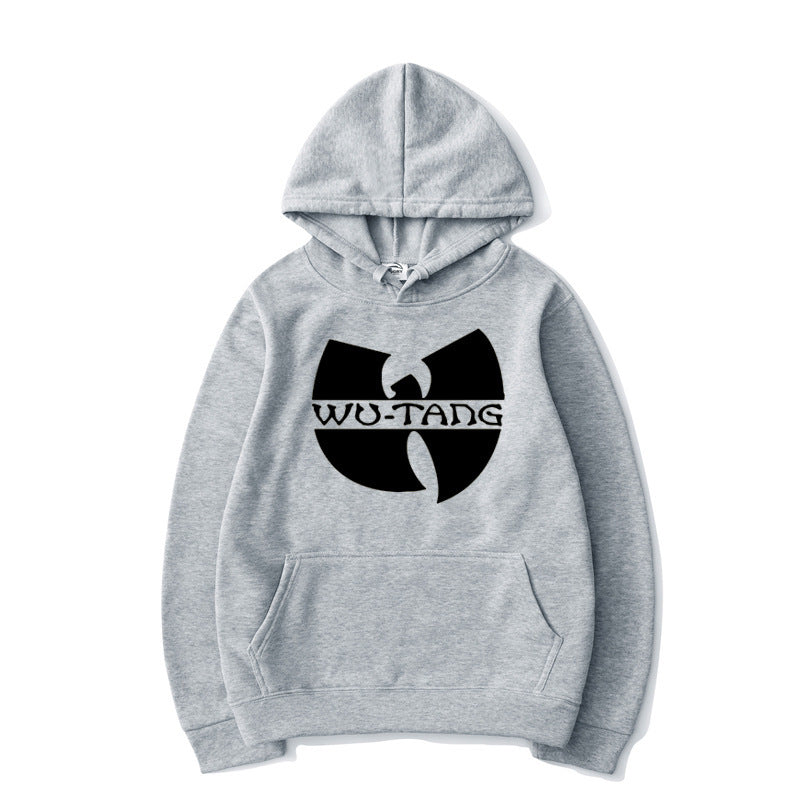 Printed hoodie with hood and long sleeves streetwear