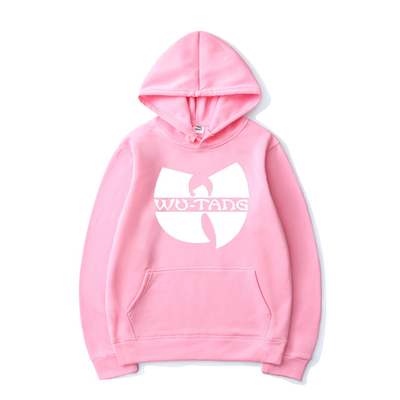 Printed hoodie with hood and long sleeves streetwear