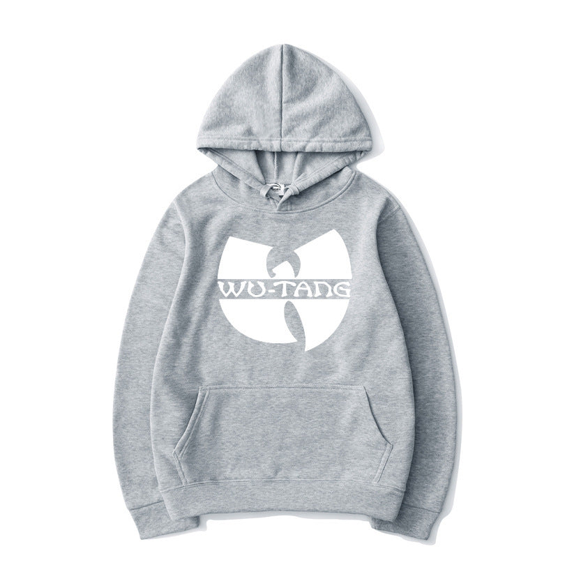 Printed hoodie with hood and long sleeves streetwear