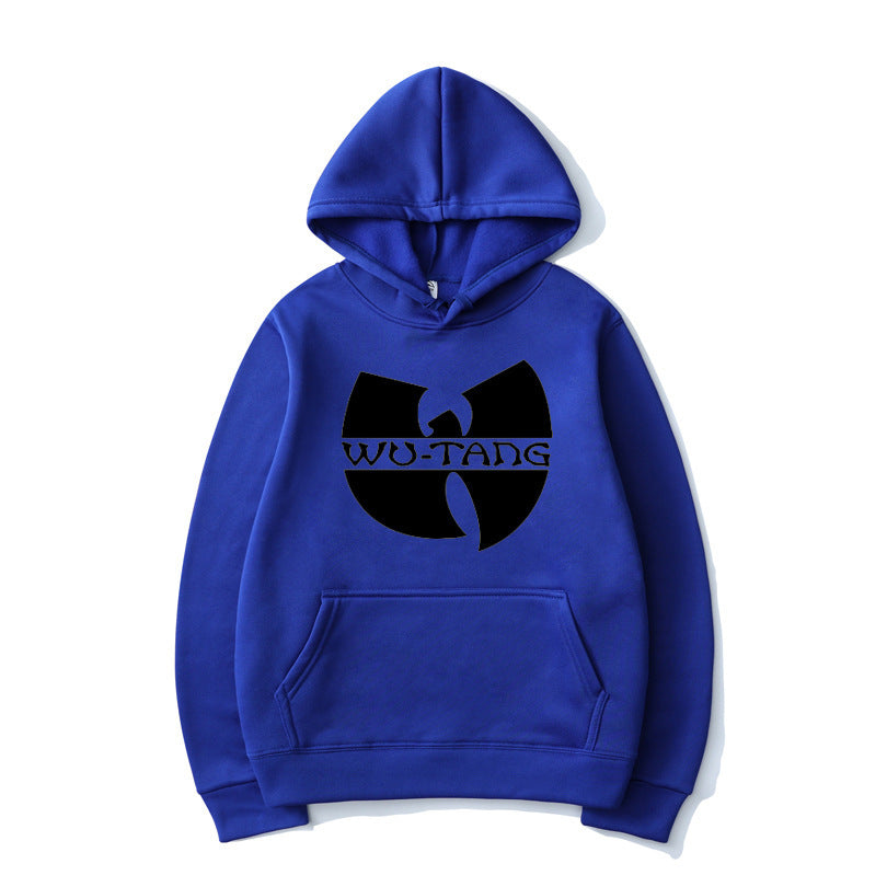 Printed hoodie with hood and long sleeves streetwear