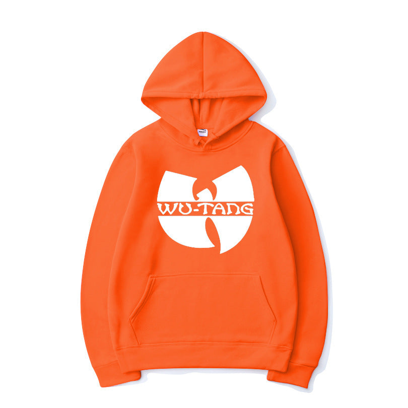 Printed hoodie with hood and long sleeves streetwear