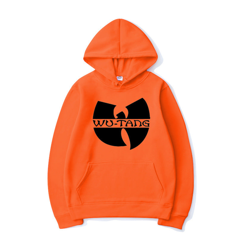 Printed hoodie with hood and long sleeves streetwear