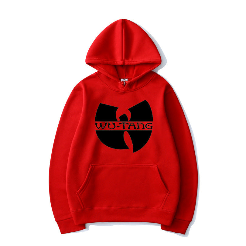 Printed hoodie with hood and long sleeves streetwear