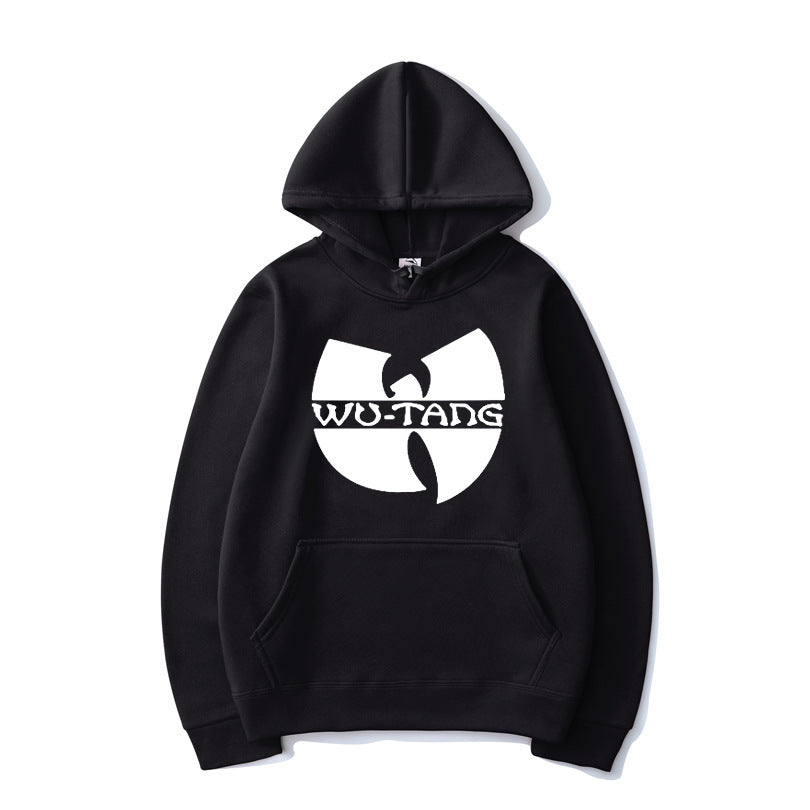 Printed hoodie with hood and long sleeves streetwear