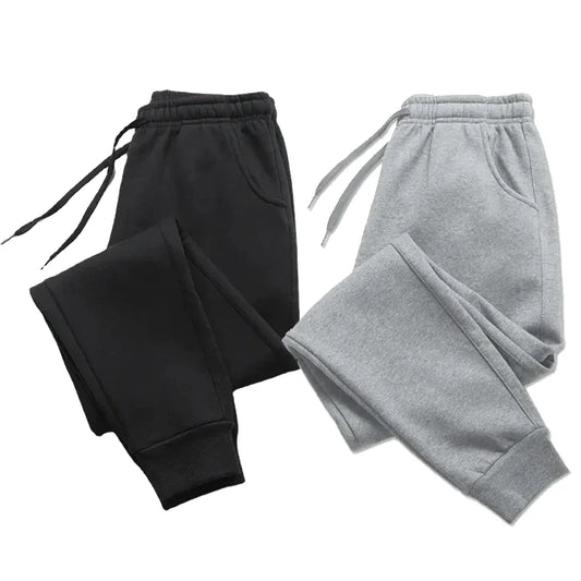 Pantalons décontractés pour hommes Automne Hiver Pantalons de survêtement en polaire Hommes Course Jogger Sports Pantalons de sport Mode Couleur unie Entraînement Pantalons longs