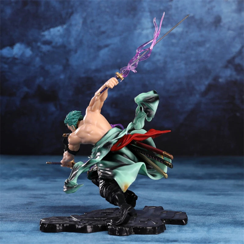 Figurine d'anime One Piece Roronoa Zoro 10 cm, jouets Cool Manga en PVC, figurine d'action, collection de décorations, cadeaux pour enfants