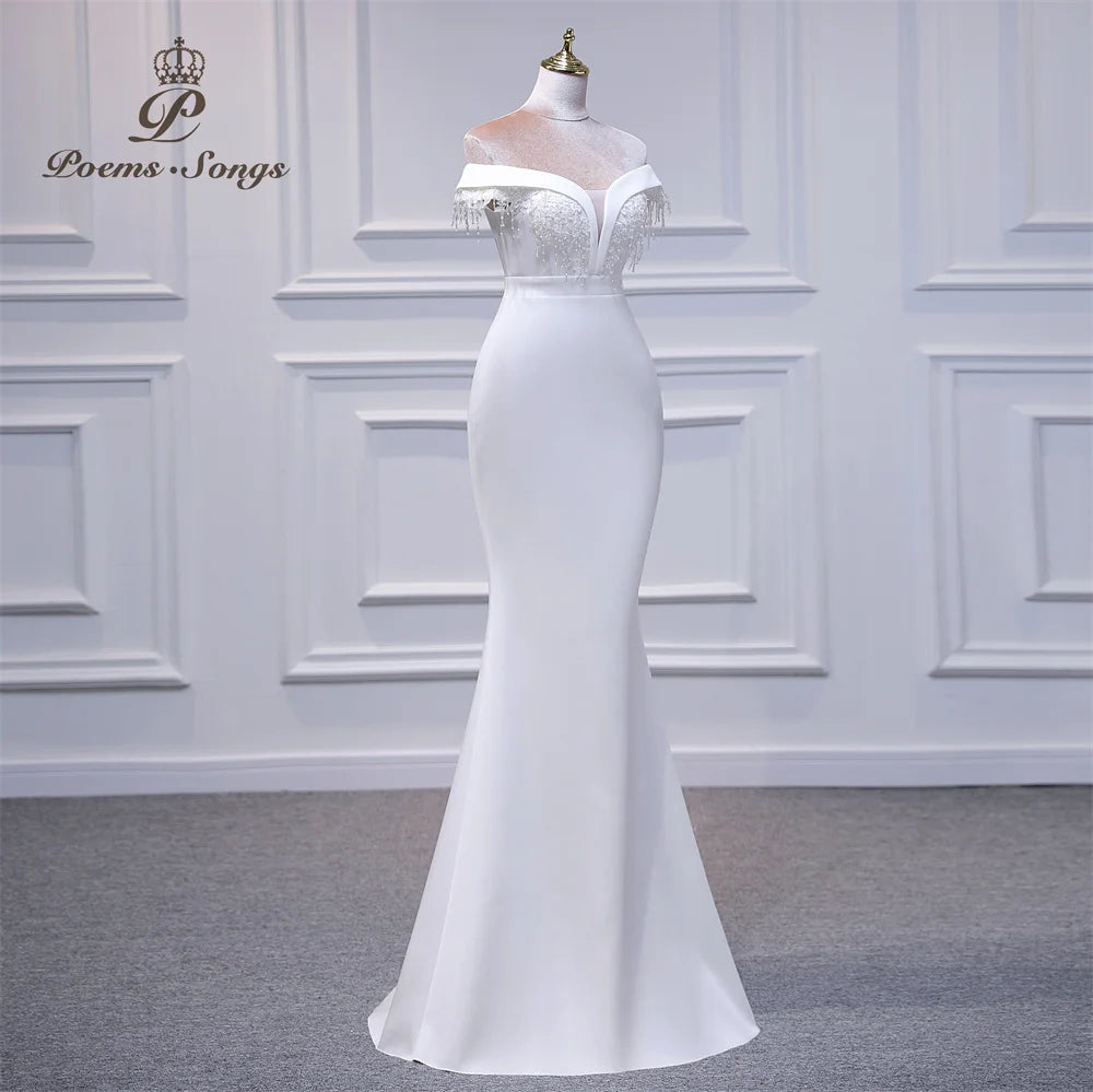 Elégante robe Femmes pour la fête de mariage Dentelle Fleurs Robe de Soirée