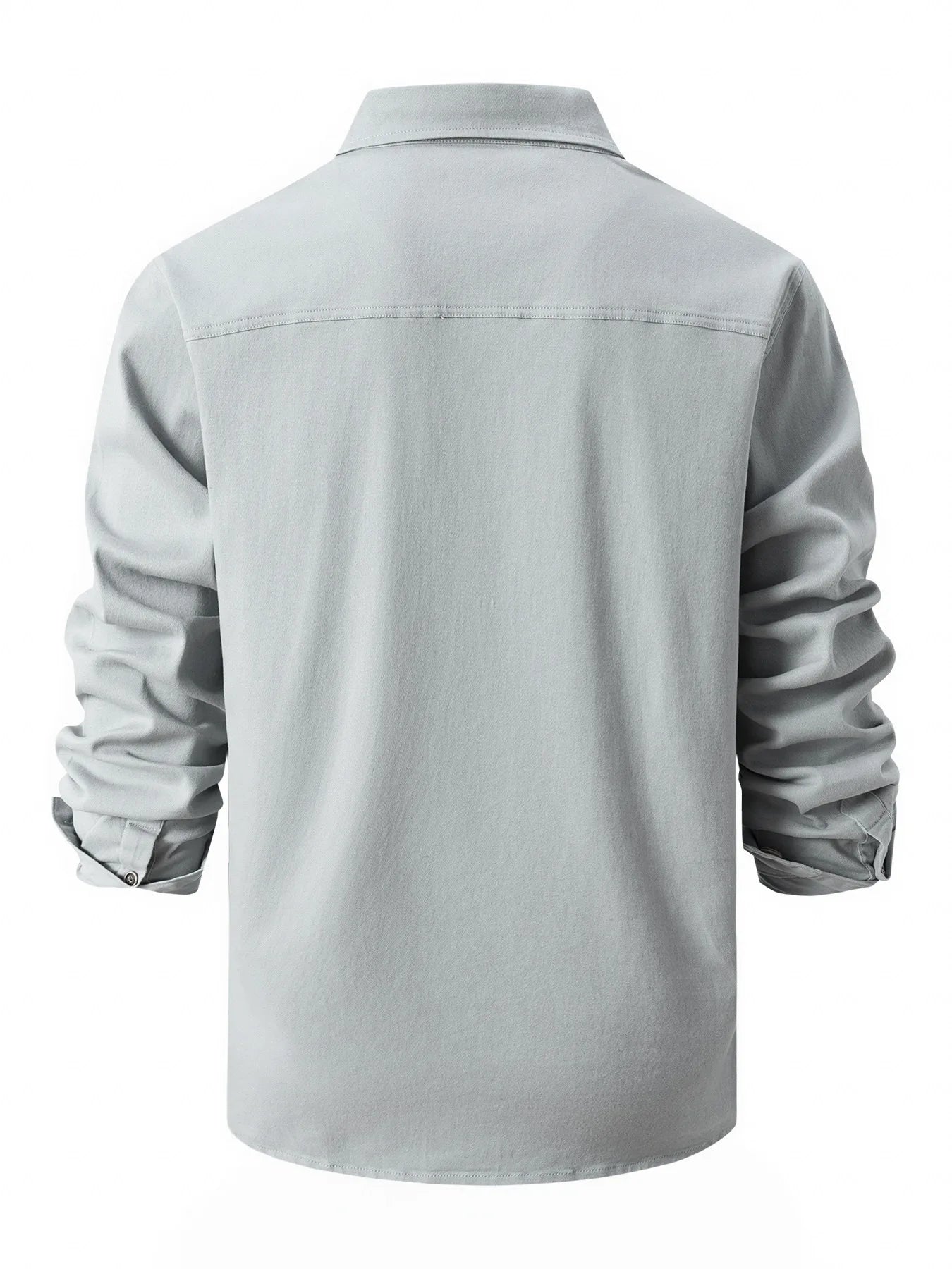 Men's autumn and winter fashion casual long sleeve brushed style shirt